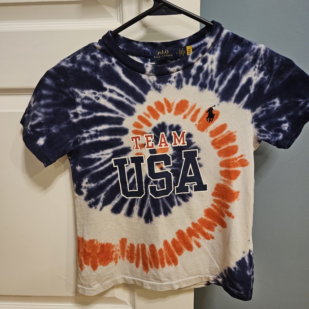 Kids Ralph Lauren team USA shirt